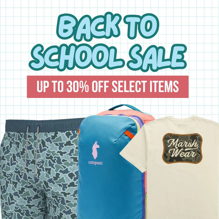 Gear up for school!Save up to 30% OFFselect school apparel & gear!