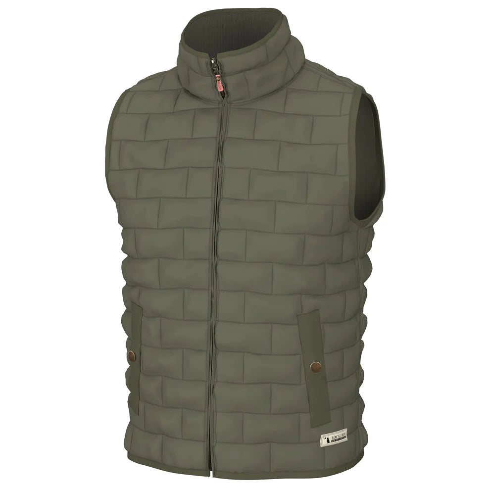 Local Boy-Youth Brick Quilted Vest-CHARCOAL main image 0
