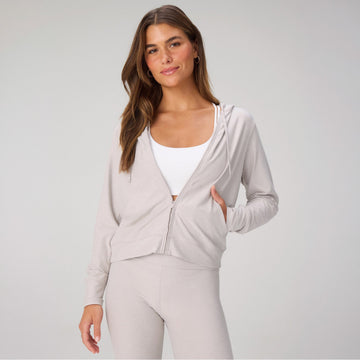 Fabletics Women's Cloud Jersey Full Zip Hoodie
