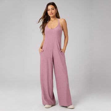 Fabletics Women's Cloud Jersey Wide Leg Onesie