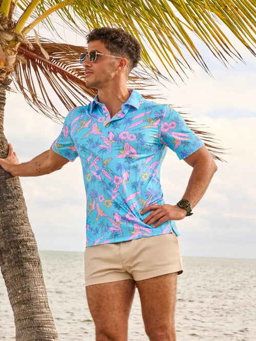Chubbies Men's The Flock Party Performance Polo