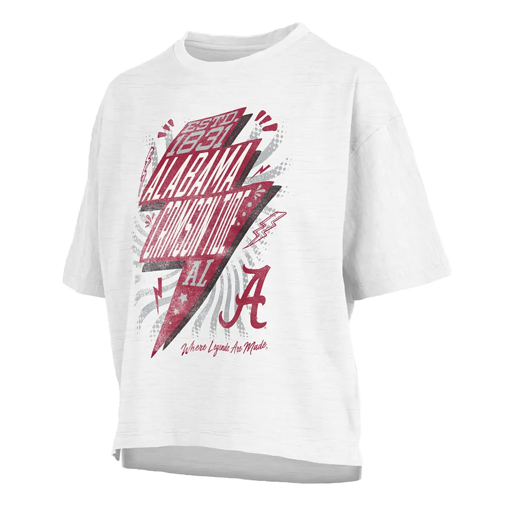 Pressbox Women's Alabama Crimson Tide Rock & Roll Crop Top Mountain