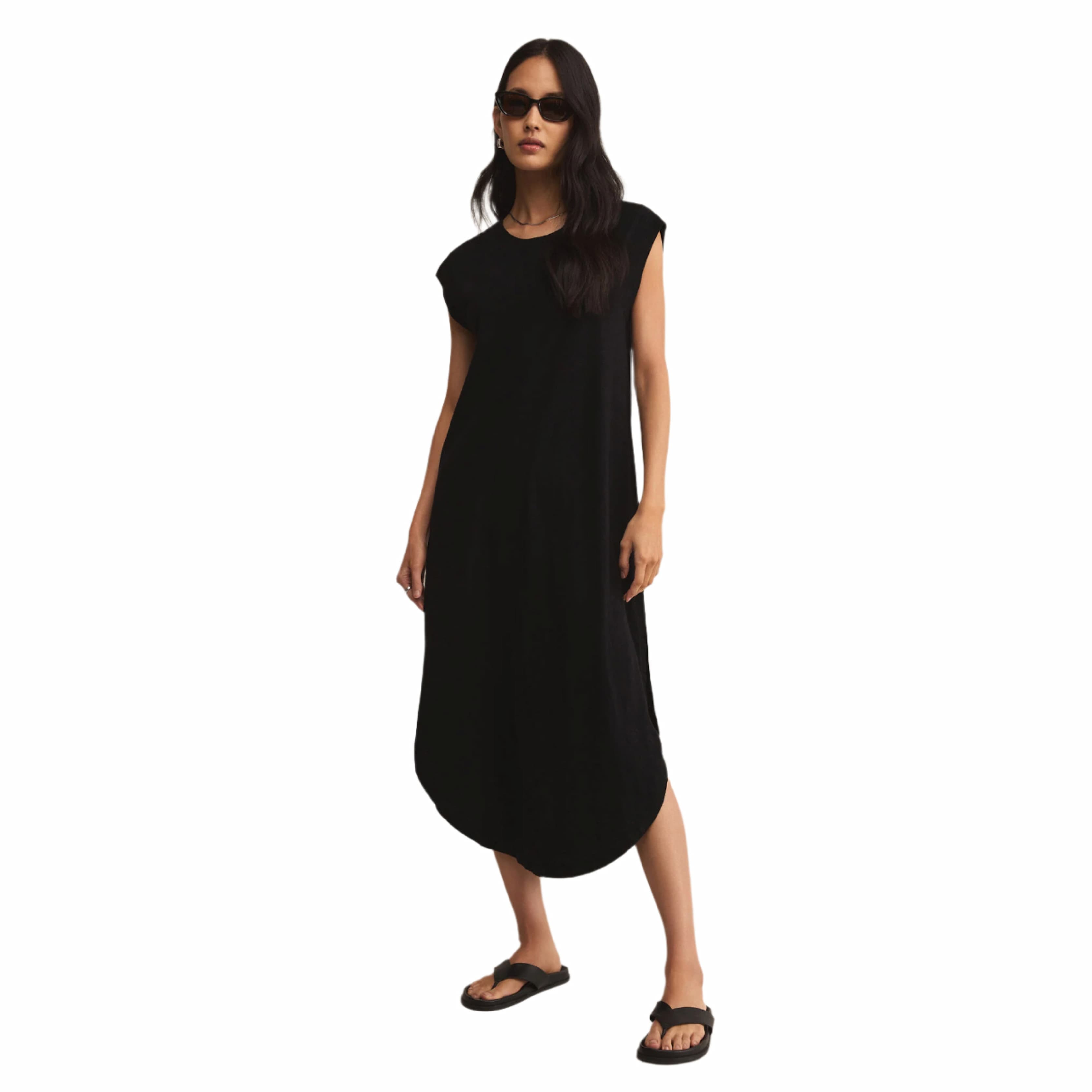 Z Supply Women's Calabasas Midi Dress BLK Black / S
