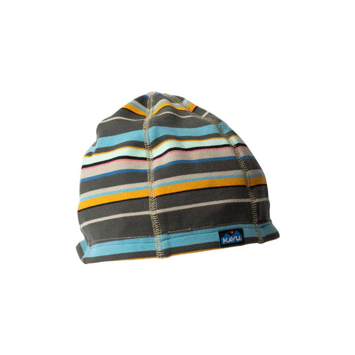 Kavu Hat Beanie Creekside Women\'s Bella Striped Poly-Knit Logo Outdoor Sporty Kavu | Accessories | Kavu Hat Beanie Creekside Womens Bella  main image 3