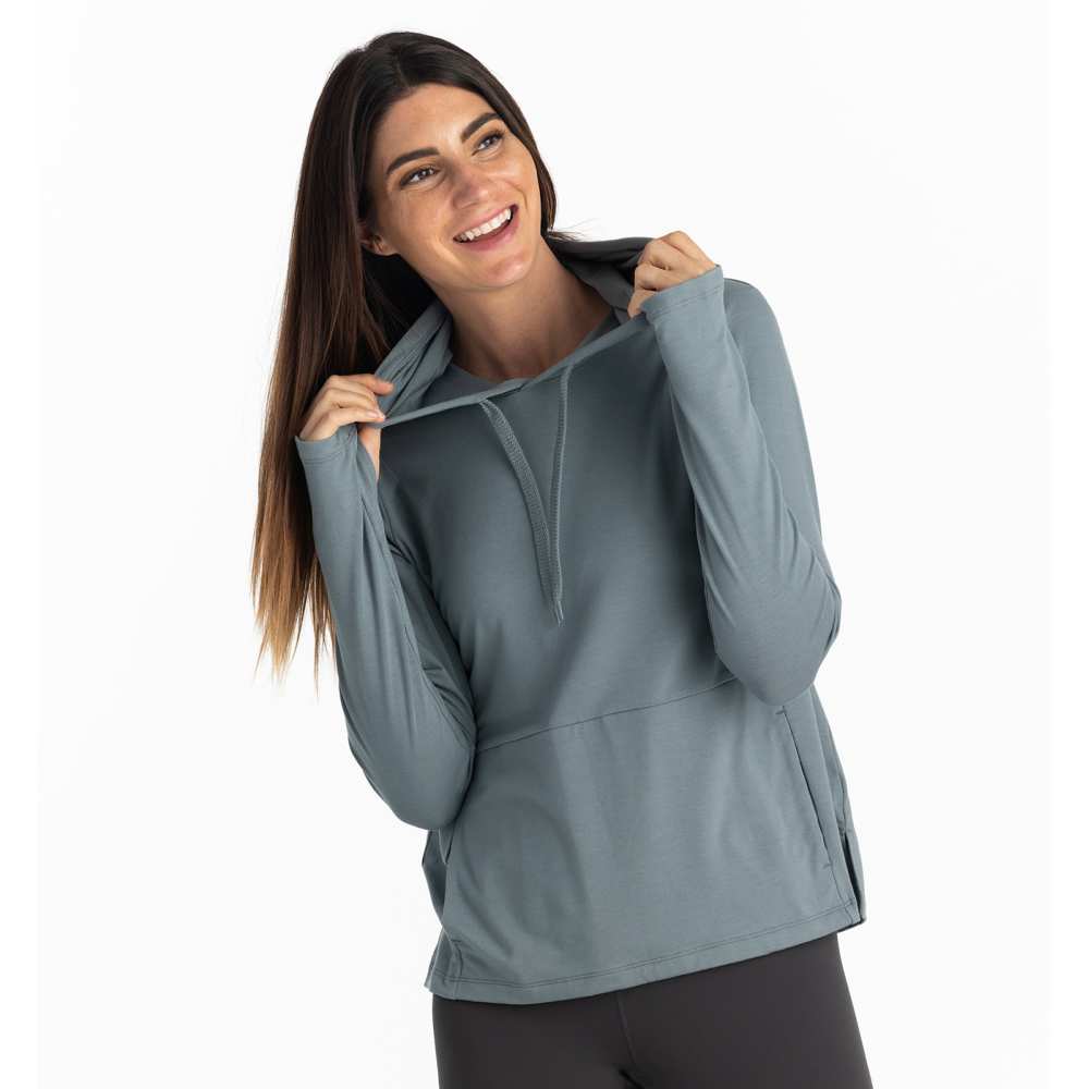 Free Fly Bamboo Thermal Fleece Hoody Women's (Heather Stone)