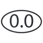 0.0 Oval Sticker