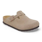 Birkenstock Kids Boston Suede Clogs - Taupe - 1027875