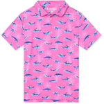 Chubbies Youth The Great Pink Shark Polo