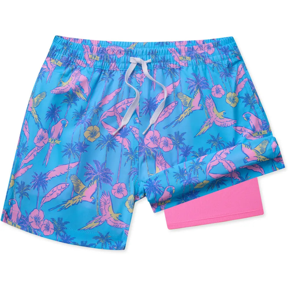 Chubbies Youth The Flock Parties Lined Swim Trunks