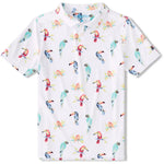 Chubbies Kids' Dude Where's Macaw Polo