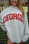 Georgia Reversible Mock Neck Sweatshirt