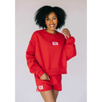 Scarlet & Gold Women's Becca Boxy Crewneck Sweatshirt - Alabama