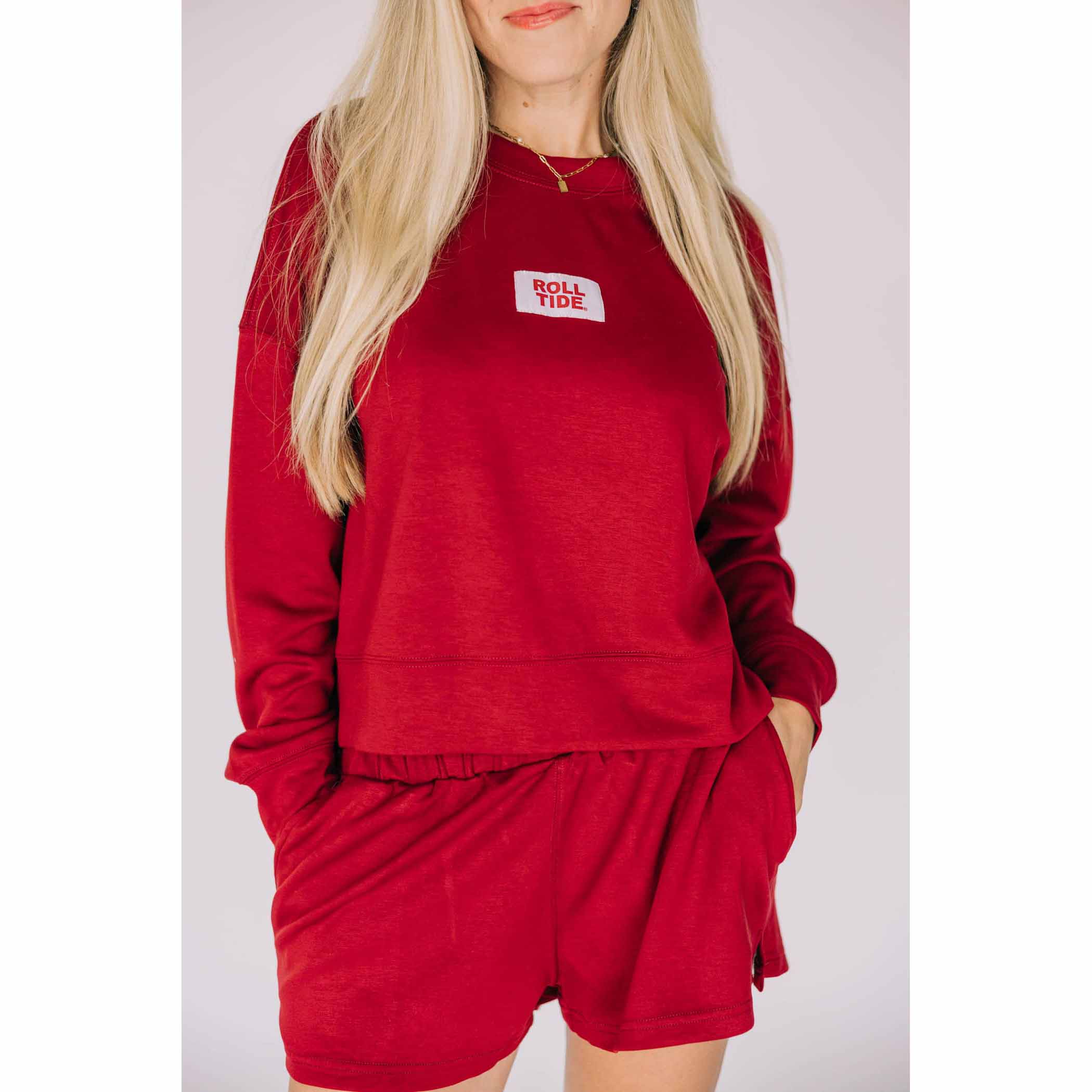 Scarlet & Gold Women's Ava Airy Crewneck Sweatshirt - Alabama