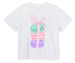 Azarhia Girls Macaroon White Boxy Tee