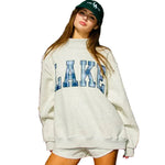 Bucketlist Women's Mountain/Lake Reversible Mock Neck Sweatshirt
