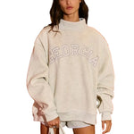 Bucketlist Women's Georgia Embroidered Mock Neck