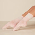 Lucky Honey The Crew Stipe Grip Socks
