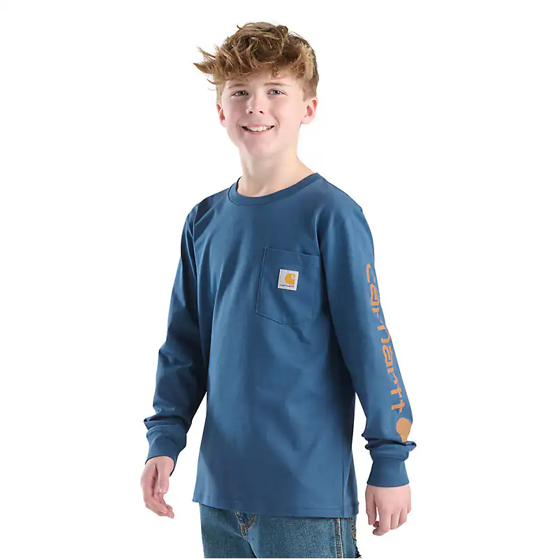 Carhartt Boy's Long Sleeve Graphic Pocket Tee Shirt