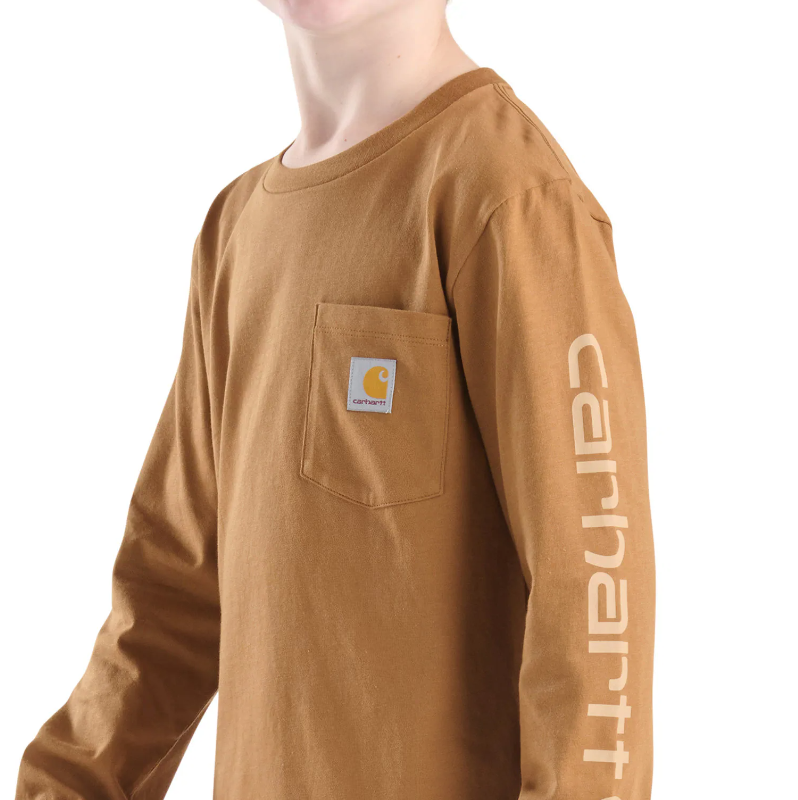 Carhartt Boy's Long Sleeve Graphic Pocket Tee Shirt