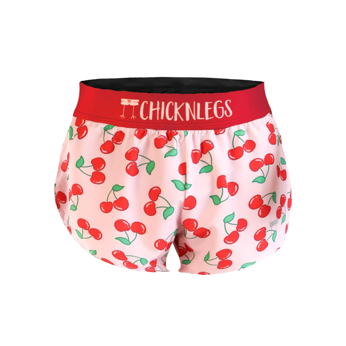 ChicknLegs Women's Cherries Split Shorts 1.5"