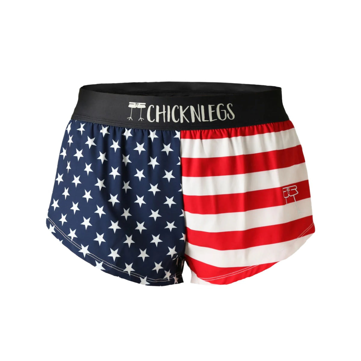 ChicknLegs Women's USA Split Shorts 1.5"