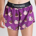 ChicknLegs Women's Chocolate Cows Split Running Short - 4