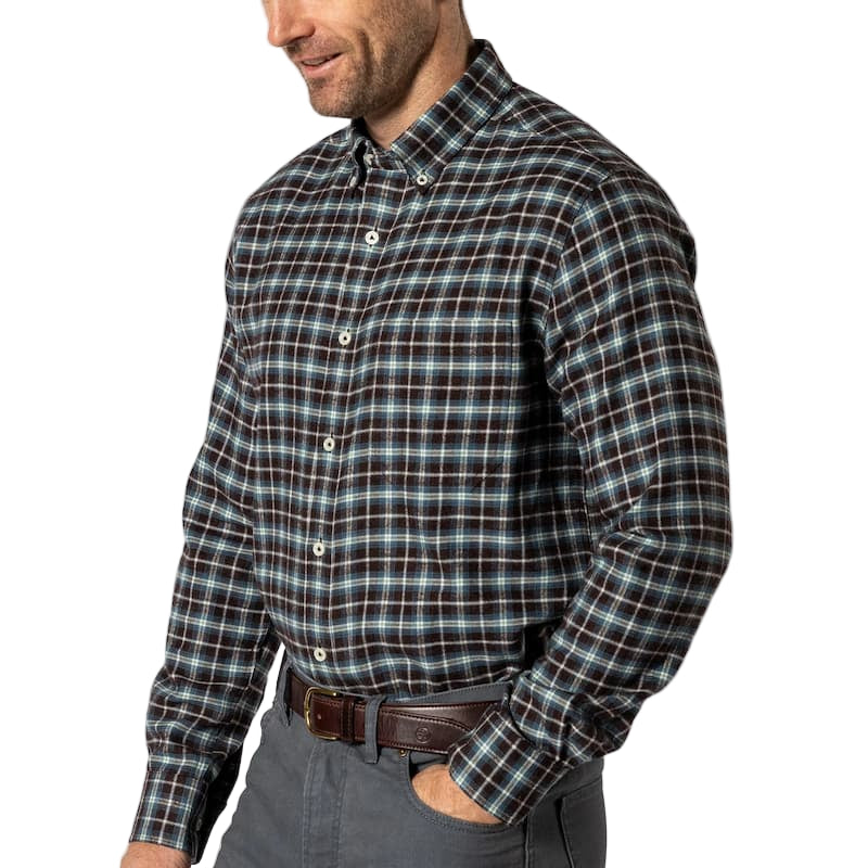Duck Head Men's Long Sleeve Cotton Flannel Sport Shirt