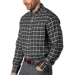 Duck Head Men's Long Sleeve Cotton Flannel Sport Shirt - Calvin Plaid