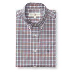 Duck Head Men's Long Sleeve Performance Poplin Sport Shirt - Barret Plaid