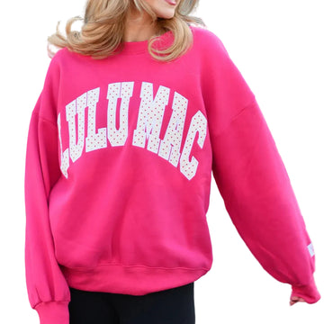 LuLu Mac Sweatshirt with Polka Dot Lettering