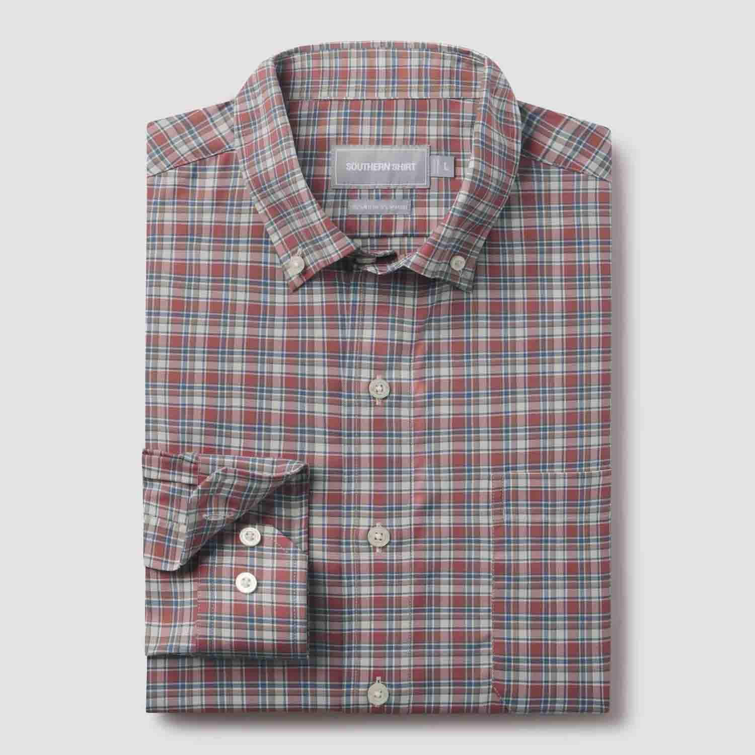 Southern Shirt Company Men's Hawthorne Plaid Long Sleeve
