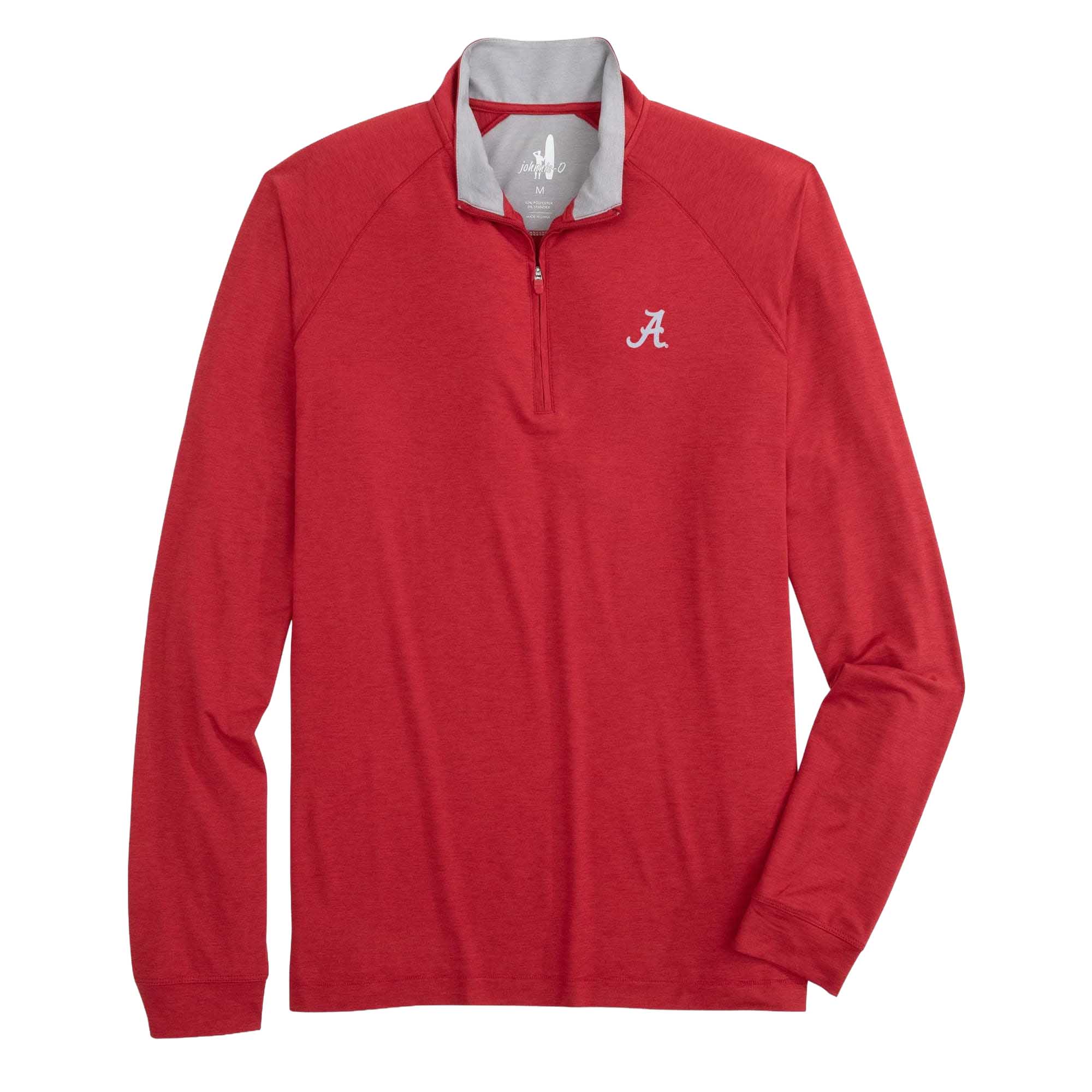 Johnnie-O Men's Alabama Freeborne Quarter Zip Pullover