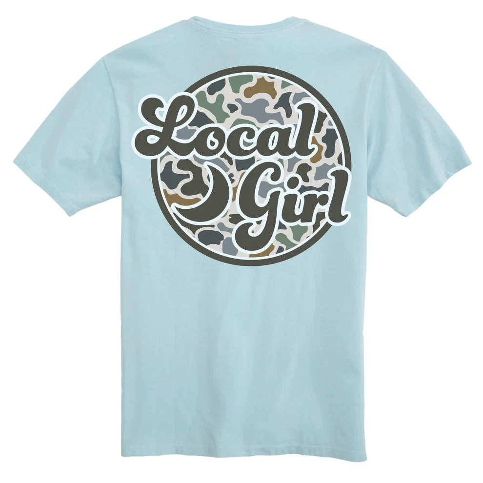 Local Girl Women's Camo Patch Short Sleeve T-shirt