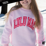 Kid's Lulu Mac Gingham Sweatshirt
