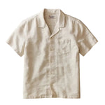 Marine Layer Men's Jacquard Resort Short Sleeve Shirt