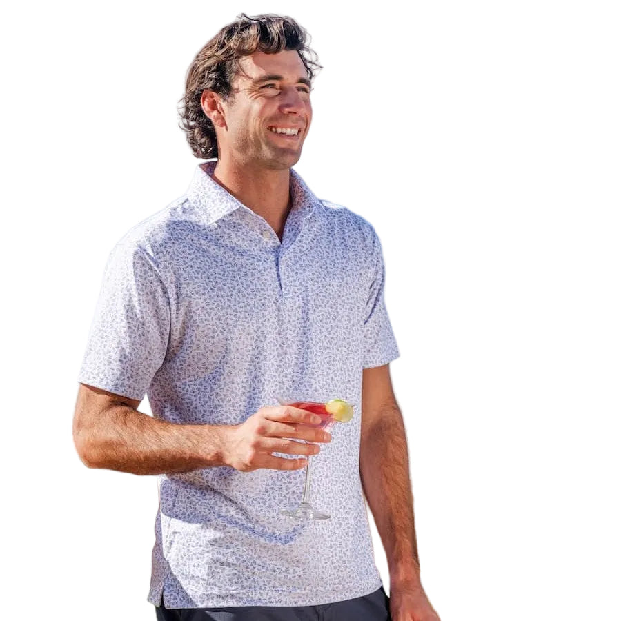 Rhoback Men's Cocktail Performance Polo