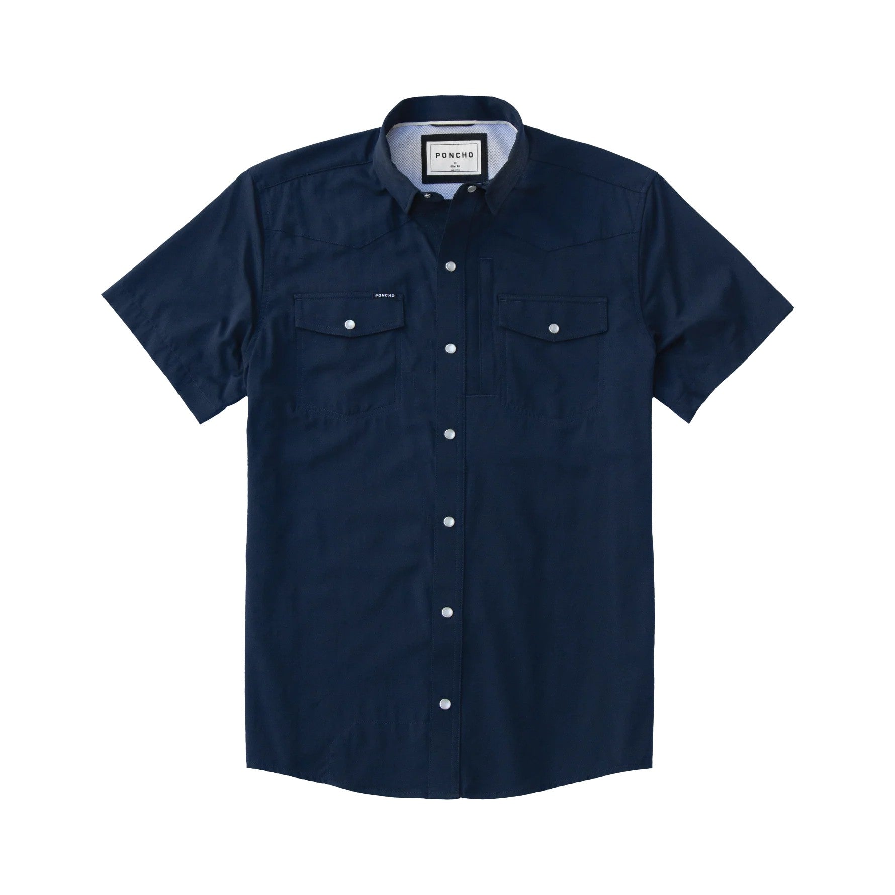 Poncho Men's Western Short Sleeve Performance - The Del Mar