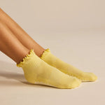 Lucky Honey Women's Ruffle Grip Socks