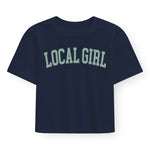 Local Boy Outfitters Women's Graphic Cropped Tee - Arch Jade