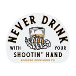 Sendero Shootin' Hand Sticker