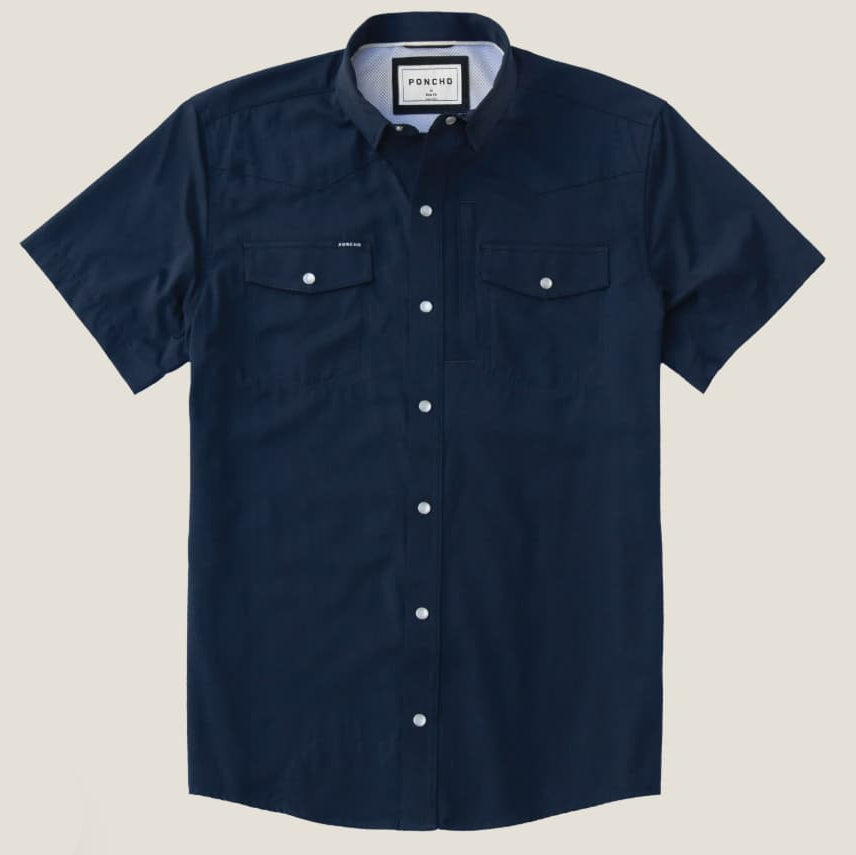 Poncho Men's The Del Mar Shirt Short Sleeve - Slim