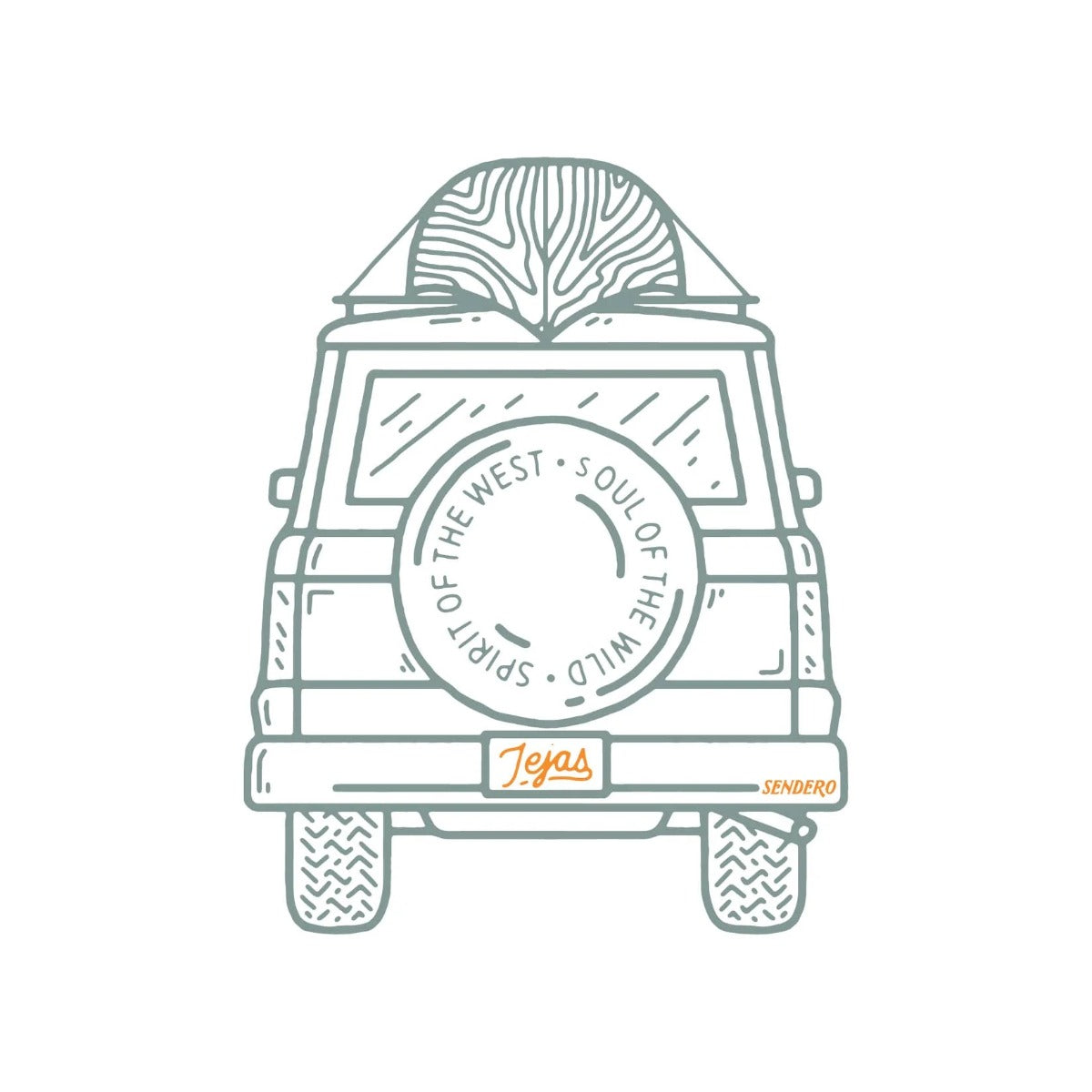 Sendero Adventure Bound Sticker