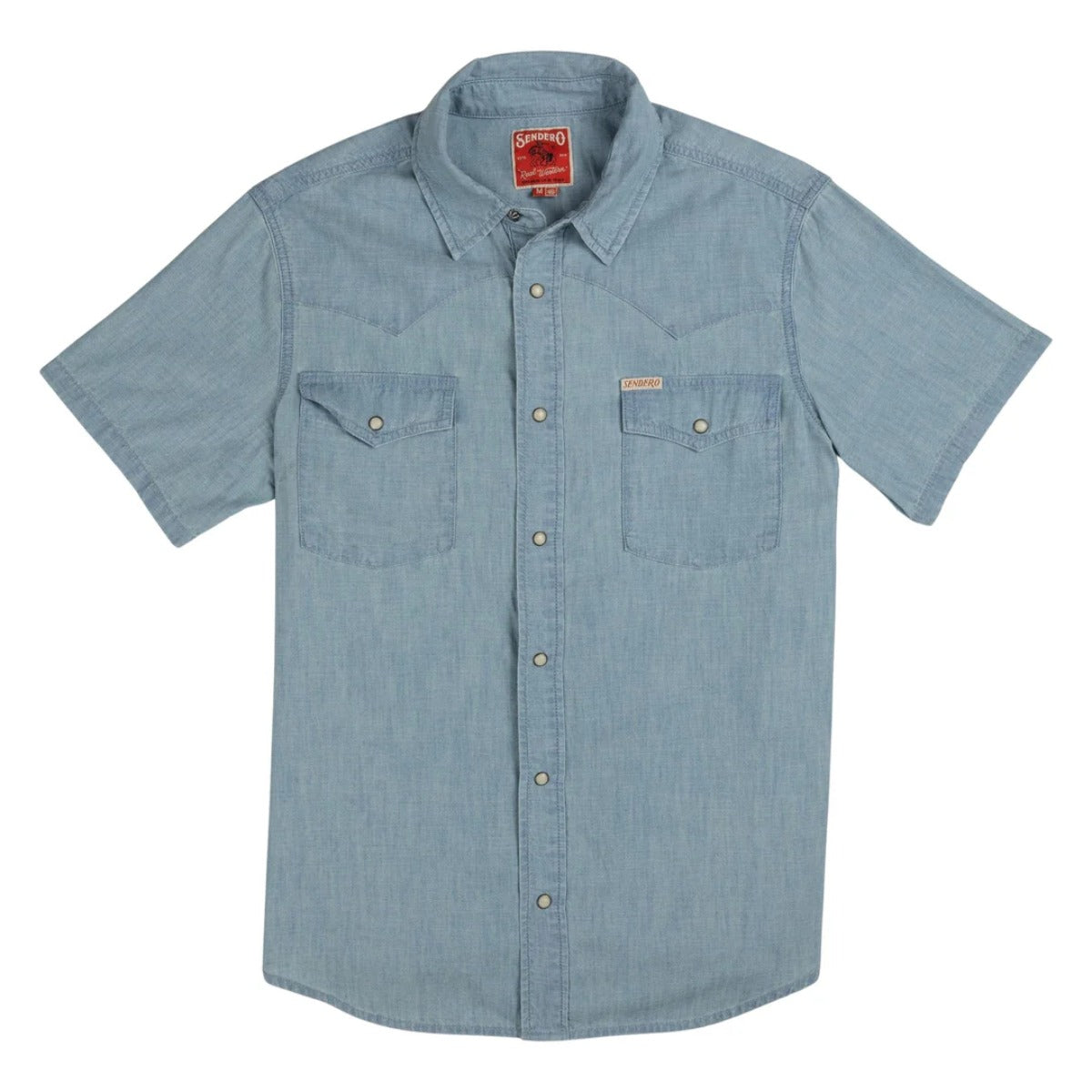Sendero Men's Wyatt Short Sleeve Pearl Snap Button Up