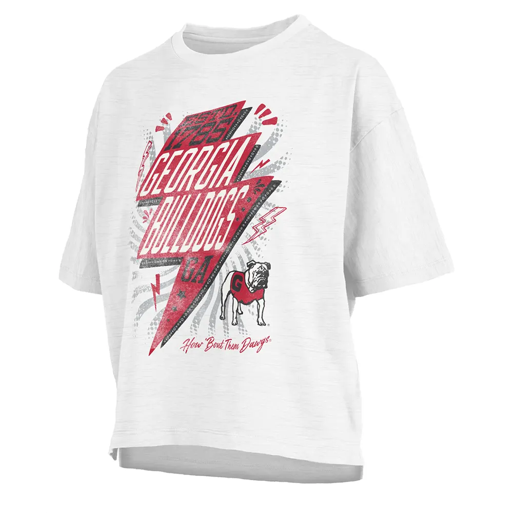 Pressbox Women's Georgia Bulldogs Rock & Roll Crop Top