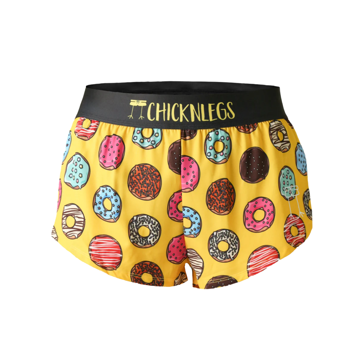 ChicknLegs Women's Salty Donuts Split Shorts 1.5"