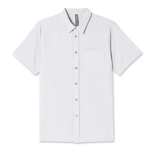 Berlioni Men's Basic Short Sleeve Dress Shirt - Button Down, Solid Color, All Sizes