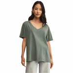 Z Supply Women's Lively Relaxed V-Neck Short Sleeve Tee