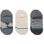 Fluer 3 Pack No-Show Socks
