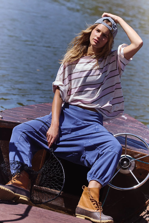 FP Movement Women's Stripe Tackle Short Sleeve Tee