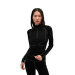 Halfdays Women's Fay 1/4 Zip Midweight Merino Top